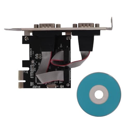 Image of Alide PCI-E to RS232 Serial Adapter Card 2 Ports PCI Express High Speed 16c550 UART 256 Byte FIFO Compatible Windows Linux DOS