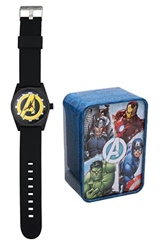 Image of Avengers Analogue Wrist Watch for Kids with Adjustable Strap 25cm, Round Dial Kids Watch, Best Gift for Boys 4+Years