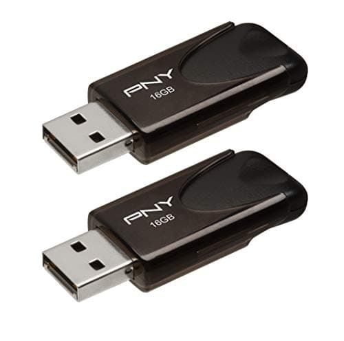 Image of PNY - Attaché 4 16GB USB 2.0 Flash Drive - 2 Pack - Black (P-FD16GX2ATT4-GE)