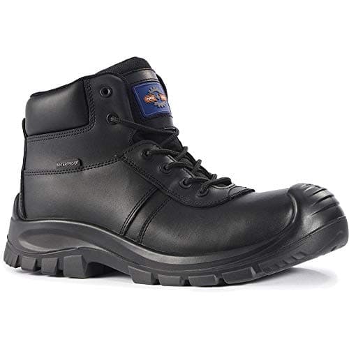 Image of Rock Fall ProMan Baltimore Work & Utility Safety Boots Unisex, Fibreglass Toe Cap Boots, Anti- Slip and Waterproof, Lightweight and Wide Fitting UK 10
