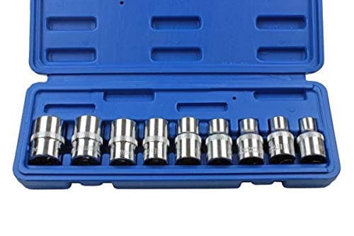 Image of US PRO 9pc 1/2" Dr Star E Torx Socket Set E10 - E24 1390