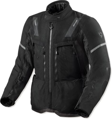 Image of Revit Motorcycle Jacket Sand 5 H2O Men's Touring Jacket Adventure, Black Anthracite, Large