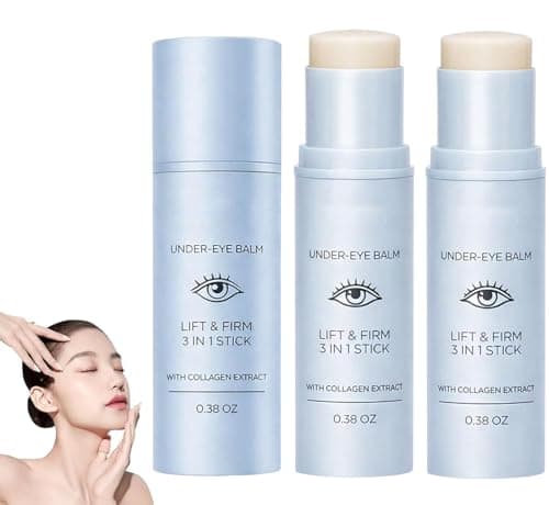 Image of Luxe Korean Under Eye Balm, Luxe Eye Cream, Hydrating Eye Balm Stick for Mature Skin, Korean Eye Cream, Multi 3 in 1 Triple Action Eye Cream with Collagen, Firming & Smoothing Eye Care Stick (2PCS)