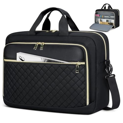 Image of NEWHEY Laptop Bag Briefcase for Women Large Laptop Case Computer Work Bag Messenger Bag for Business/Office Travel/College