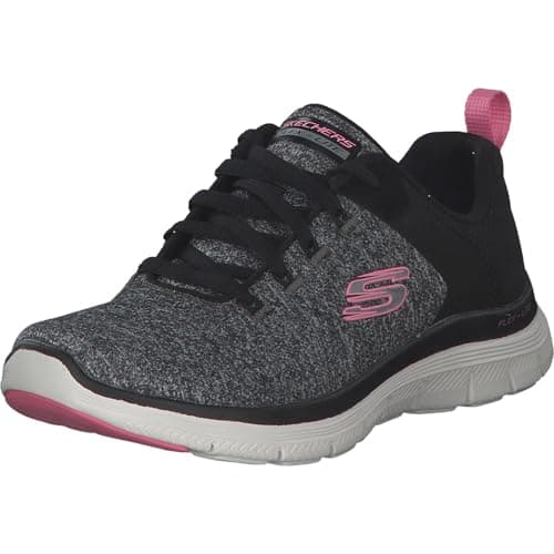Image of Skechers Flex Appeal 4.0 Brilliant View Women's Trainers, Black, 4 UK