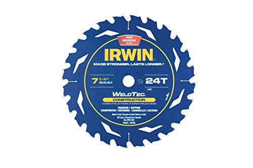 Image of IRWIN Tools Marathon WeldTec Corded Circular Saw Blade, 7 1/4-inch, 24T (14035)