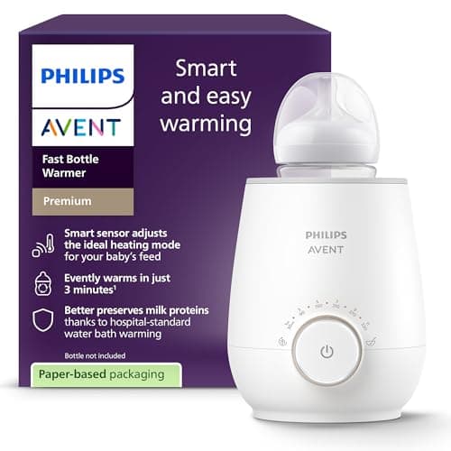 Image of Philips Avent Fast Bottle Warmer with Smart Temperature Control: Warms Evenly, No Hotspots – SCF358/00