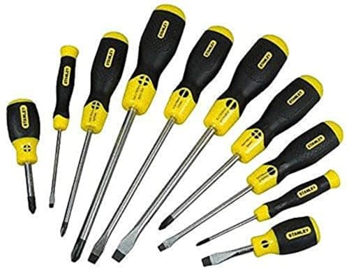 Image of STANLEY CUSH Grip Screw Driver Set FLD/PH 10PCE