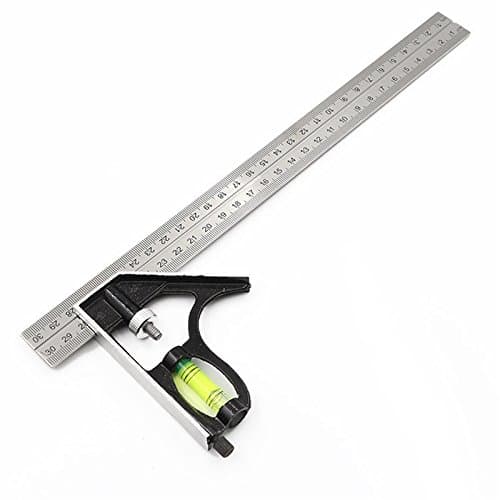 Image of 300mm (12") Adjustable Engineers Combination Try Square Set Right Angle Ruler