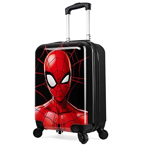 Image of Marvel Spiderman Suitcase Kids Teens Hard Shell Luggage Travel Case 4 Wheels Handle 49 x 33 x 22cm 30L Travel Essentials