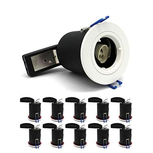 Image of 10 X Sanlumia LED Fire Rated Downlight Can GU10 Recessed Ceiling Twist & Lock Downlight IP20 White