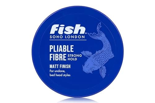 Image of FISH Original Fishfibre Pliable Fibre, Mens Hair Styling Product Suitable for Short & Medium Length Hair. Stylist & Barber Used. Super Matt Finish Firm Hold, Natural & Defined Look, 100ml