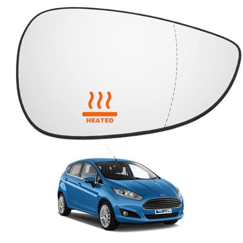 Image of BIAREN Wing Mirror Glass Right Driver Side For Ford Fiesta Mk7 2008-2017 1531440 8A6117K740DC Wing Mirror Glass + Back Plate
