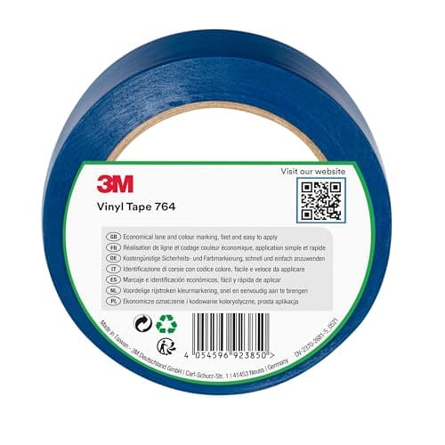 Image of 3M General Purpose Vinyl Tape 764i, 50 mm x 33 m, Blue