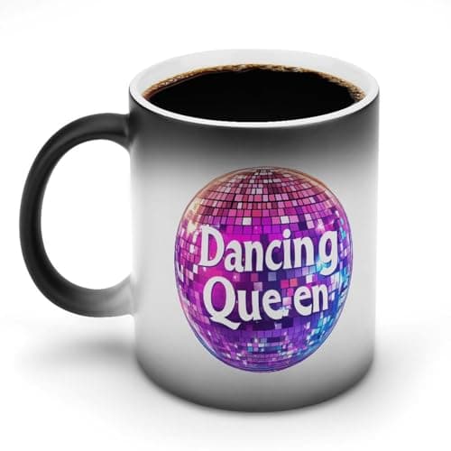 Image of Dancing Queen Color Changing Mug Ceramic Heat Sensitive Cup for Men Women Gifts
