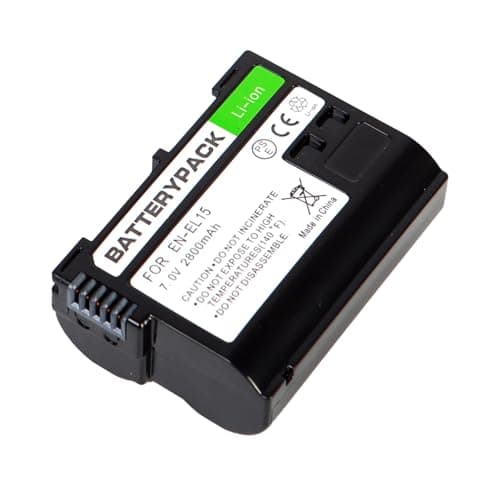 Image of KWTOUL EN-EL15 EN-EL15a EN-EL15b Battery Compatible with Nikon D7500 D7200 D7100 D7000 D850 D750 D810 D800e D810a D800 D780 D610 D600 D500 Z7 Z6 Cameras