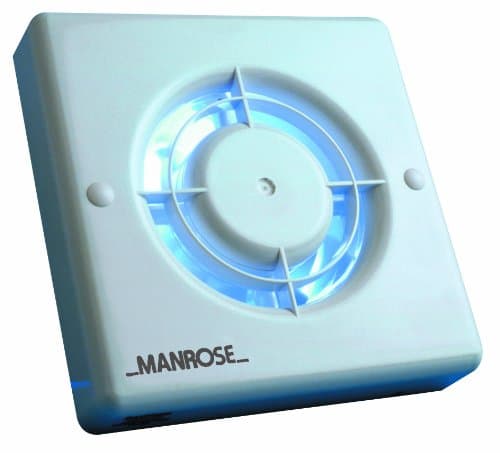 Image of Manrose XF100S 100mm (4") Axial Bathroom Extractor Fan White 240V Standard-(Non Timer)