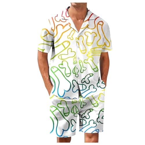 Image of NOAGENJT Shite Shirt Hawaiian Fancy Dress Mens Skull Hawaiian Shirts UK 70S Shirts for Men Shirt for Men Work T Shirts for Men Shiteshirts for Men Funny Stag Boys Hawaiian Shirt White