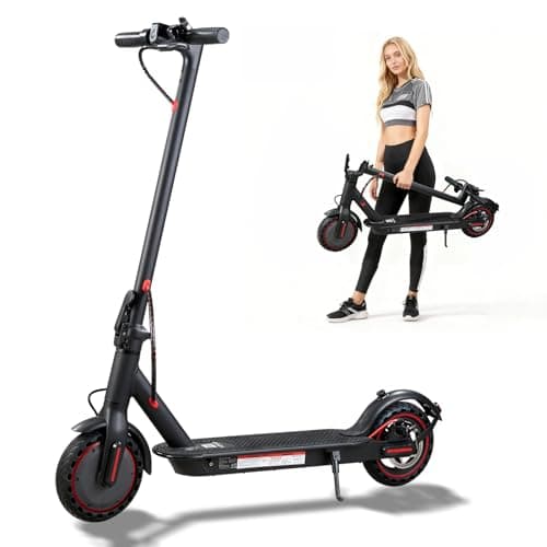 Image of Electric Scooter, Electric Scooter Adult 350W with 25-35KM Range, Max Speed 25KM/H, 8.5" Solid Tire, Double Braking System for Adults and Teens