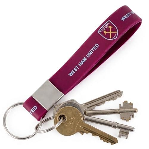 Image of Official West Ham United F.C. Silicone Keyring - Official Merchandise For Fans of the East London Club | Accessory for Fans