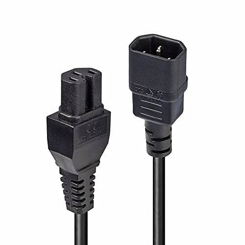 Image of Lindy 2m Hot Conditioned Extension Cable - IEC C14 to C15 Power Lead
