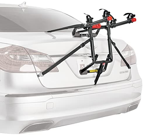 Image of Allen Sports Deluxe+ 2-Bike Trunk Mounted Carrier, Model QS2, Black