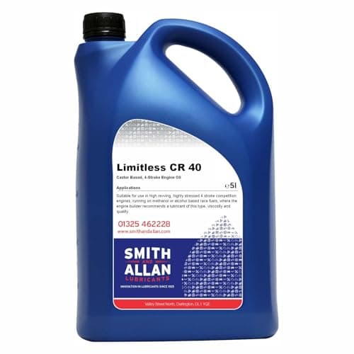 Image of Castor Based Engine Oil SAE 40 Competition Racing 4T 4-Stroke 5 Litre 5L