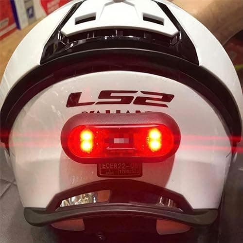 Image of Riloer Bike Helmet Light, LED Bicycle Front Rear Helmet Light USB Rechargeable Waterproof with 3 Lighting Modes for Riding or Outdoor Activities,Bike Lights Front and Back
