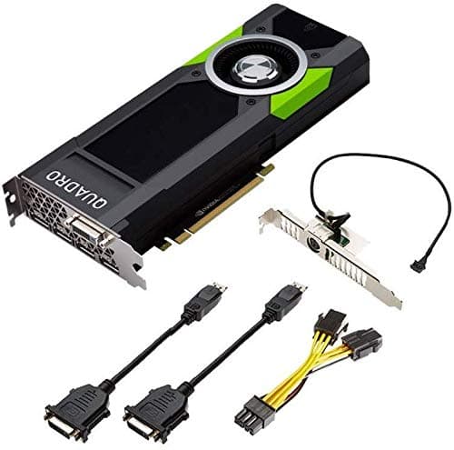 Image of Nvidia Quadro P5000 16GB GDDR5 288GBps 2560 CUDA Core 180W PCI Express 3.0 x16 4 DP 1.4 & DVI-I DL Graphics Card – Black - OEM Kit (Renewed)