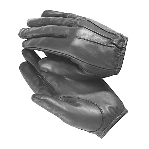 Image of Swift Wear Anti-Slash Kevlar Lined Police Fire Resistant Leather Workwear Protection Gloves Heat Resistance Security SIA (XL, Black)