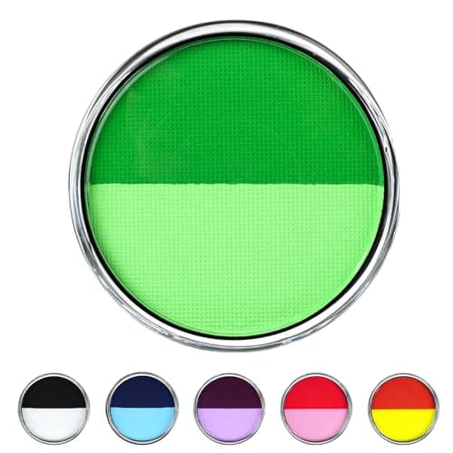 Image of LOPHE Face Body Paint, 2 Colors Water Soluble Face Body Makeup Pigment for Adults Kids, Water Based Face Palette Paint, Face Painting Supplies for Halloween Drama Stage Performance Makeup, 30g