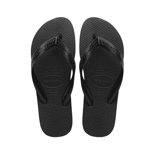 Image of Havaianas Top Color Unisex Adults Flipflop Black 8.5/9 UK