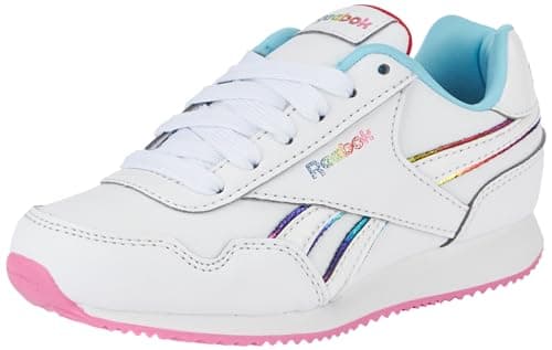 Image of Reebok Women Royal Classic Jogger 3.0 Sneaker, White/Vector Red/Digital Blue, 11.5