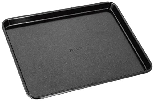 Image of Stellar Small Non-Stick Baking Tray with Lip 24cm x 18cm x 1.5cm, Heavy Duty, Dishwasher Safe