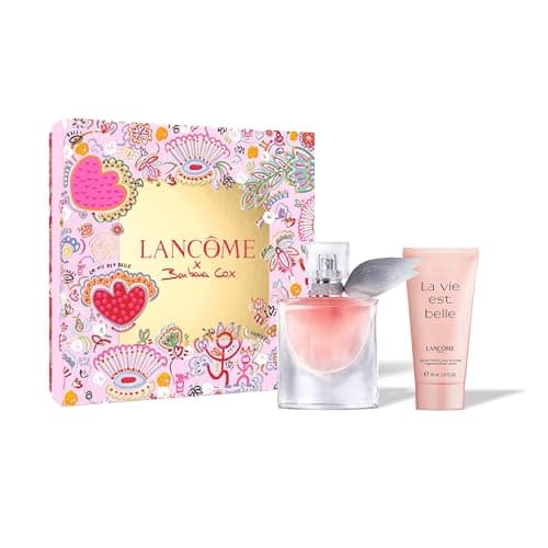 Image of Lancôme La Vie est Belle Eau de Parfum, Gift Set with 30ml Perfume and 50ml Body Lotion, Floral Gourmand with Iris, Vanilla and Patchouli, Limited Edition Garden of Dreams (Worth £81.00)