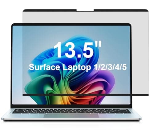 Image of STARY Magnetic Privacy Screen for 13.5 inch Surface Laptop 5/4/3/2/1, Microsoft Laptop Screen Protector, Anti Glare Blue Light Scratch Removable Privacy Filter for Surface 5/4/3/2/1