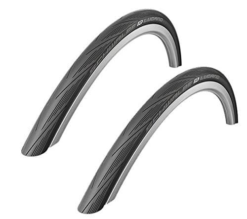 Image of Schwalbe 2016 Lugano BLACK 700 x 25c Kevlar Active Line Road Bike Pair of Tyres