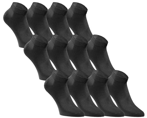 Image of JACK & JONES Sneaker Socks Men & Women Set of 12 Short Socks Cotton, all black, 39-42