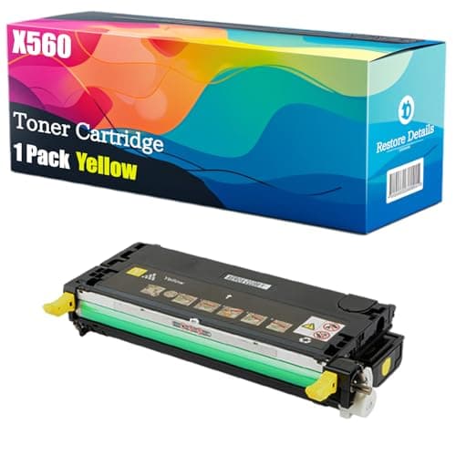 Image of High Yield X560 X560H2KG X560H2CG X560H2MG X560H2YG Toner Cartridge Compatible for Lexmark X560dn X560n Printer, Unleash High-Definition Printing, Achieving 10000 Pages (Yellow)
