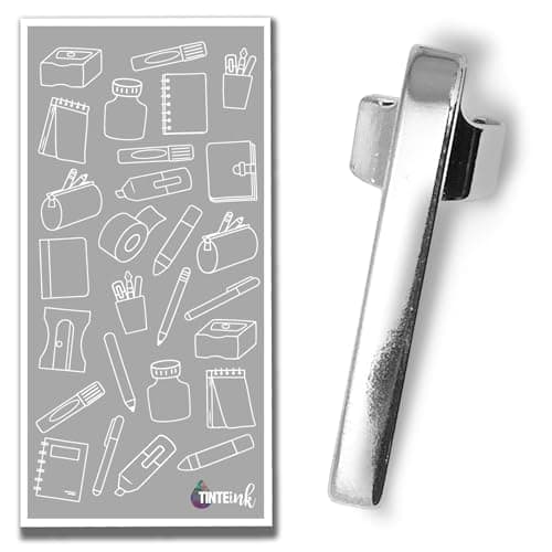 Image of Fisher Bullet space pen Clips Compatible with Bullet pens - Chrome/Gold/Black/Plain/Chevron Choose Style (Plain, Chrome)