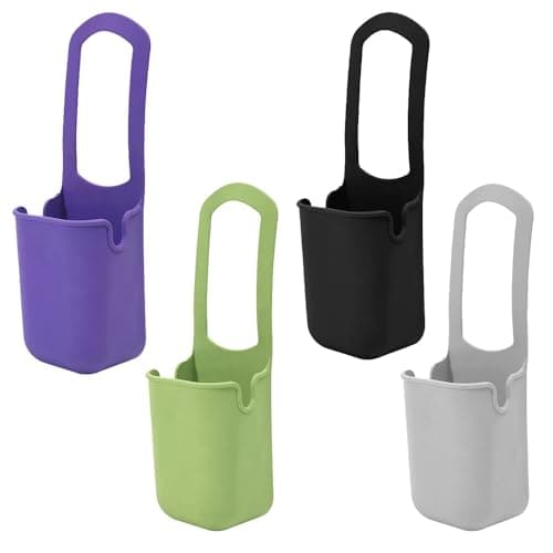 Image of FEIHS 4 Pcs Universal Cup Holder, Silicone Drink Holder, Bike Water Bottle Holder, for Rollator, Bike, Wheelchair, Mountain Bike, Scooter, Golf Cart，electric scooters, tricycles