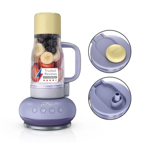 Image of Ninja BlendBoss Blender with Portable Tumbler, Personal Blender with Removeable Travel Tumbler, 3 Auto Preset Modes, Lavender Lemonade DB351UKPR