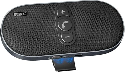 Image of Hands Free Car Phone Kit Bluetooth: 6W Bluetooth Handsfree Car Speaker for Cell Phone works on Van Truck - Dual Mics Support Siri Voice Assistant Hands-free Kit - BC990G