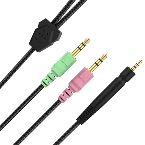 Image of Zosvoses GSP 600 Replacement Cable Compatible with Sennheiser Game ONE, Game Zero, PC 373D, GSP 670, GSP 600, GSP 500, GSP 350 Gaming Headset, 6.6ft