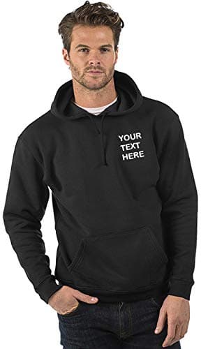 Image of Embroidered/Personalised Black Hoodie, Size XS-4XL, XL (48/50)