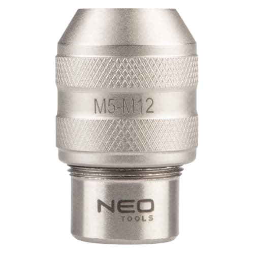 Image of NEO Tools Chuck for Taps, Tap Cutting Chuck, Tool Holder, Cordless Screwdriver/Drill, Tap Adapter 3/8 Inch, for Thread M5-M12, CRV