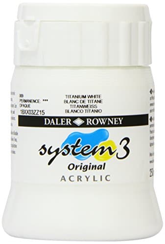 Image of Daler - Rowney System 3 250ml Paint Ink Pot - Titanium White