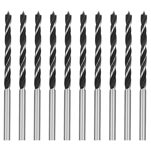 Image of 10Pcs Wood Drill Bits,3mm Brad Point Drill Bit,for Hardwood, Plywood, Plastic Round Holes in All Types of Wood