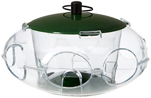 Image of Peckish 60053061 Bird Seed Feeder for Small Birds, 24.8 x 14.8 x 5.4 cm, Green