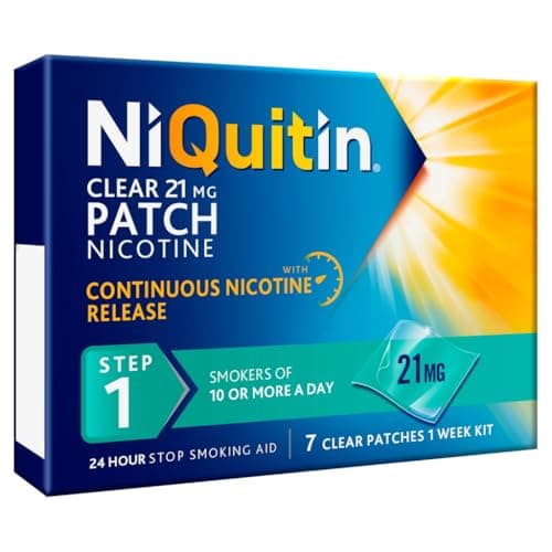 Image of Niquitin Clear Patch Step 1 21mg - 7 Patches